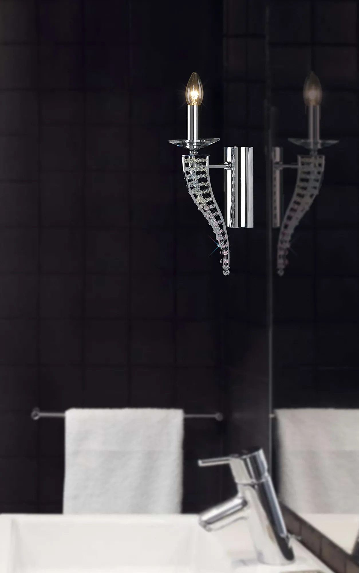 Santo Crystal Wall Lights Diyas Armed Wall Lights Santo Crystal Wall Lights Diyas Armed Wall Lights